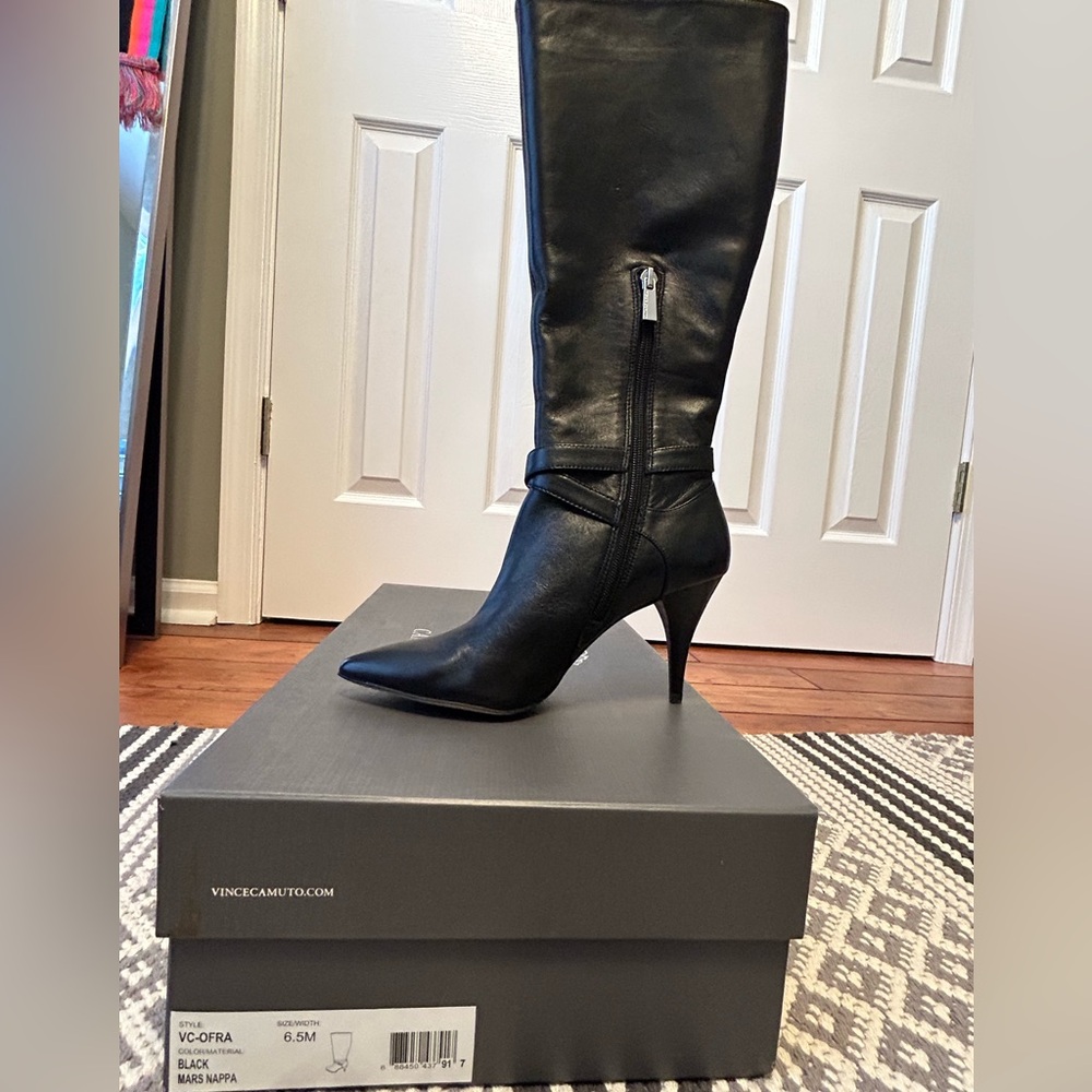 Vince Camuto black heeled boots